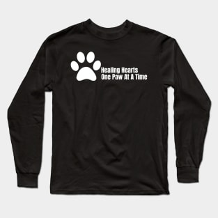 Wildlife Rehabilitator - Healing hearts one paw at a time Long Sleeve T-Shirt